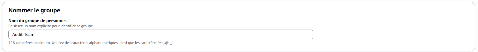 Crée des groupes et utilisateurs sur AWS IAM
