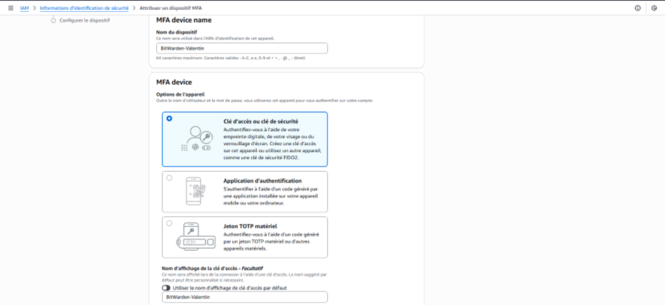 Crée des groupes et utilisateurs sur AWS IAM