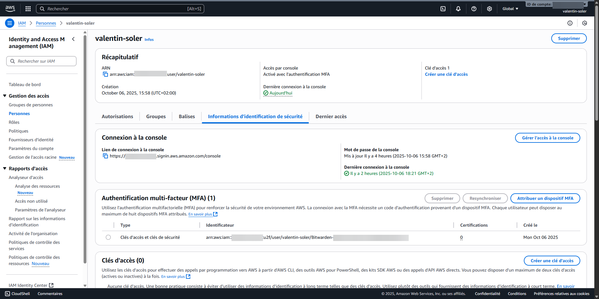 Installation et configuration de AWS CLI