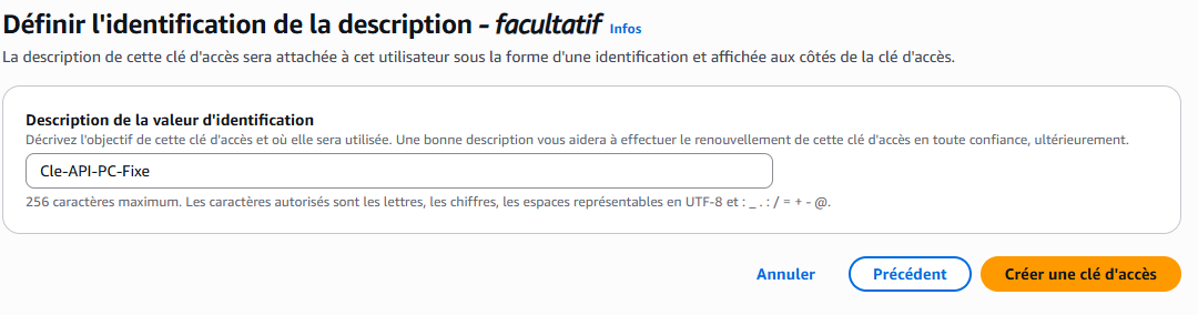 Installation et configuration de AWS CLI