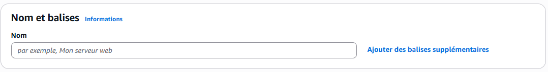 Création d'une instance EC2